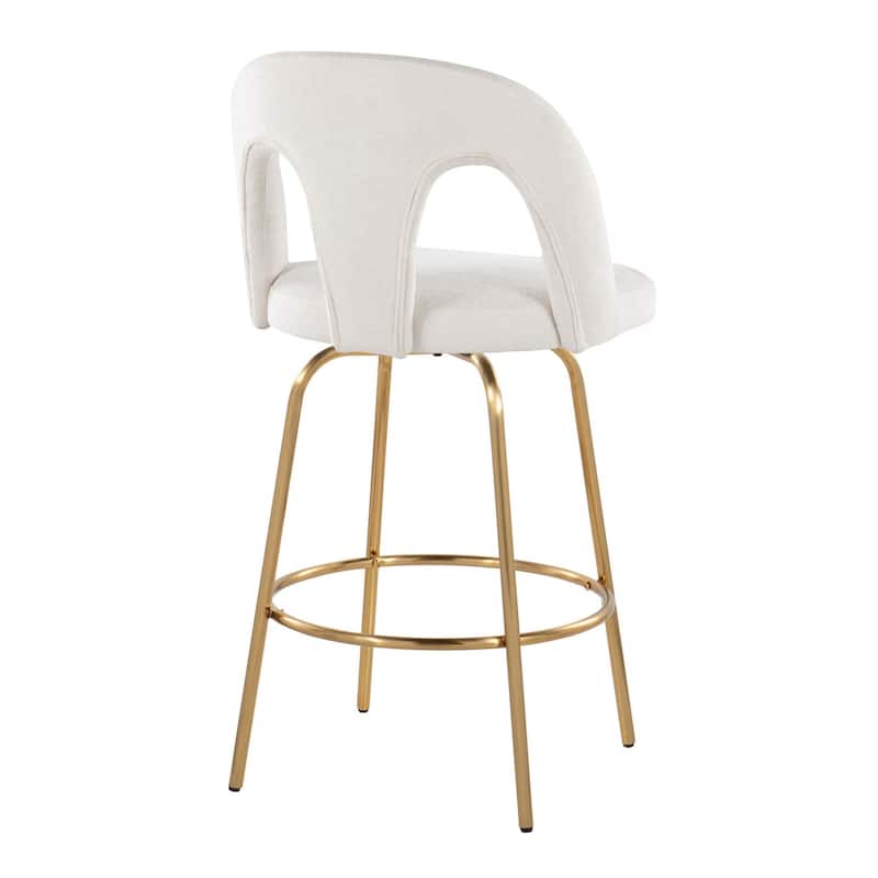 Ava Upholstered 26" Fixed-Height Counter Stool - Set of 2