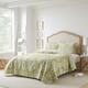 Twin Damask Quilt Set Reversible Natural Breathable Light Green - Bed ...
