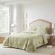 Twin Damask Quilt Set Reversible Natural Breathable Light Green - Bed ...
