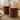 18.5" Velvet Round Swivel Vanity Stool/Ottoman(Set of 2)