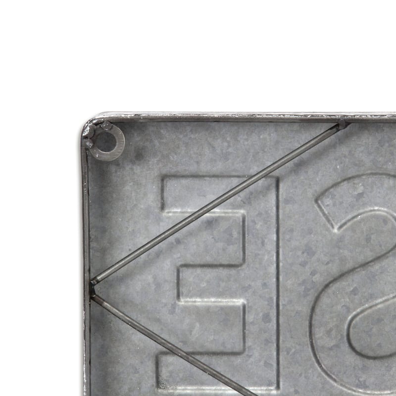 Roven Large Galvanized "Lake House" Sign