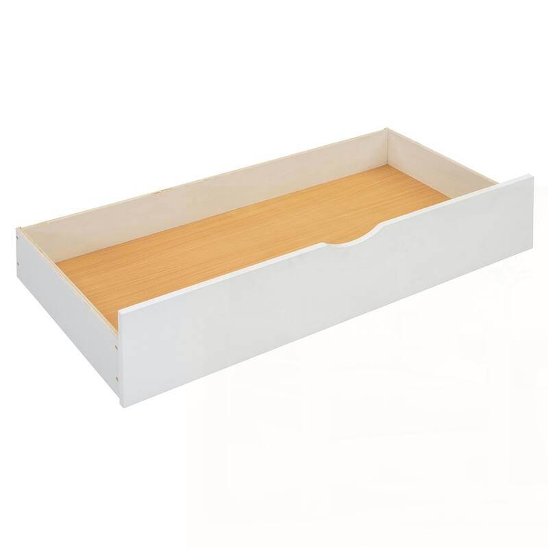 Wooden Storage Platform Bed with USB Ports