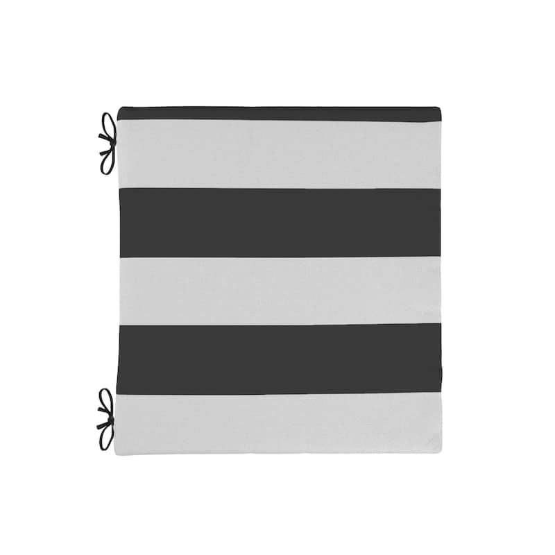 California Umbrella Outdoor Chair Pad Set of 2, 18" x 18", 2.5" Thick, Solstice Olefin Fabric