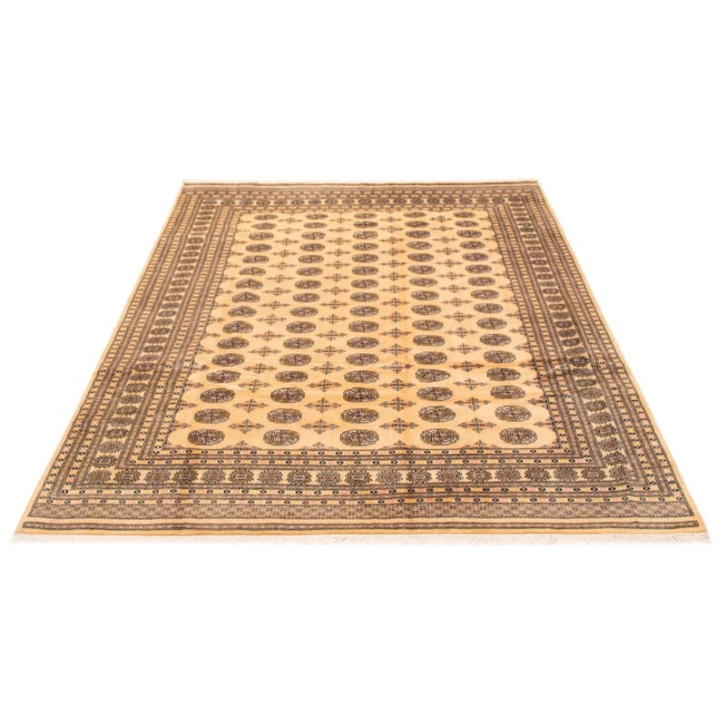 ECARPETGALLERY Hand-knotted Finest Peshawar Bokhara Ivory Wool Rug - 8'1 x 10'2