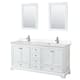 Option White / Carrara Cultured Marble Top / Polished