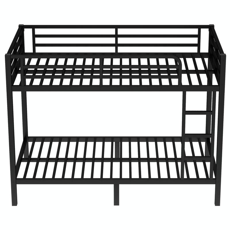 Metal Bunk Bed for Teens and Adults, Space-Saving, Noise-Reduced