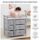 preview thumbnail 1 of 2, Baby Changing Station Dresser, Diaper Table for Baby Newborn Infant Grey