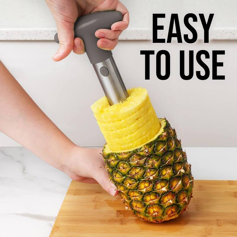 Zulay Kitchen Pineapple Cutter and Corer with Triple Reinforced Stainless Steel