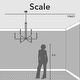 preview thumbnail 6 of 8, Hunter Bearden Chandelier - Entry, Dining Room, Kitchen Island - Transitional, Industrial, Contemporary, Candle