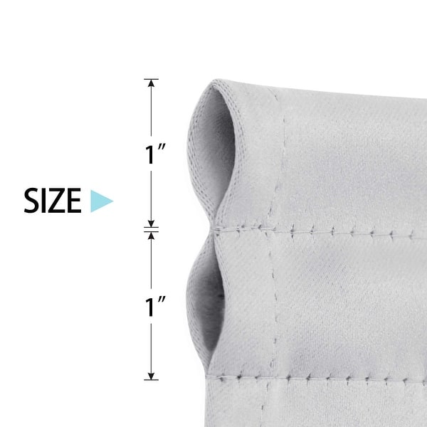 dimension image slide 7 of 13, Deconovo French Door Curtain with Rod Pocket and Tieback 1 Panel