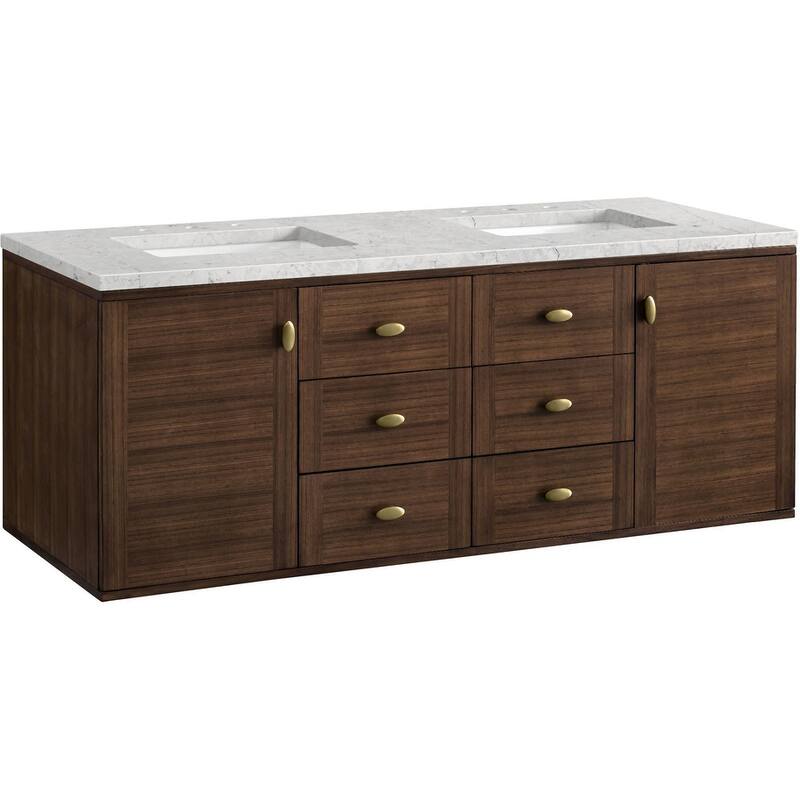 James Martin Vanities 670-V60D-3EJP Amberly 60" Free Standing or Wall