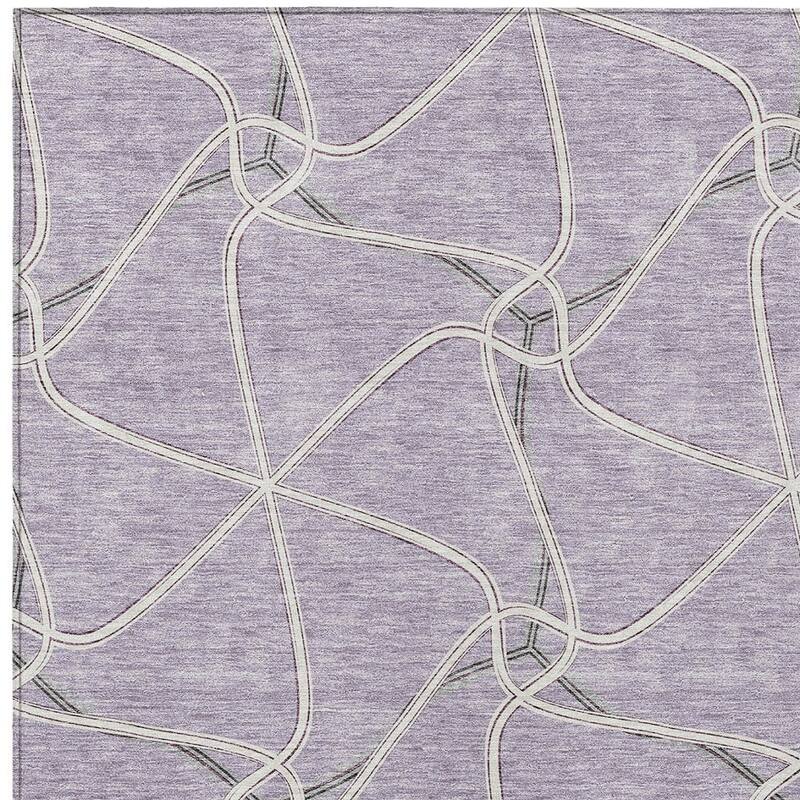 HomeRoots Geometric Contemporary Rectangle Outdoor Rug