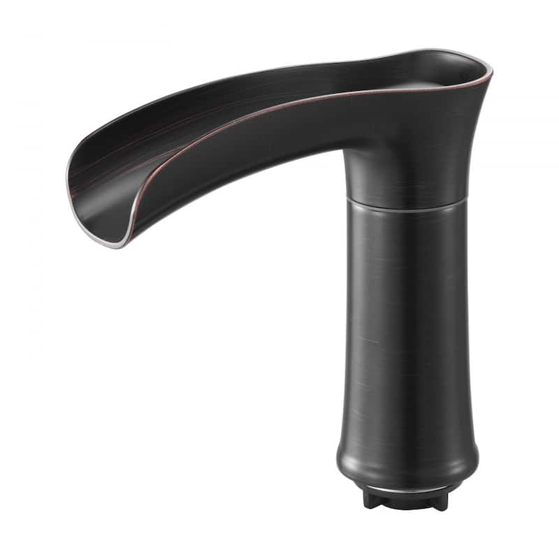 Oil-Rubbed Bronze Deck Mount Roman Tub Faucet with Dual-Handle and High-Flow 2.38 GPM - 6.30” x 2.24” x 8.86”