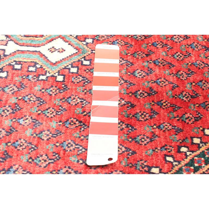 ECARPETGALLERY Hand-knotted Andelz Red Wool Rug - 3'5 x 5'4