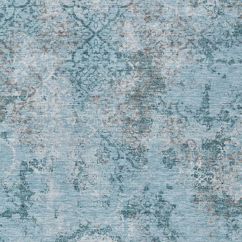 HomeRoots Floral Transitional Rectangle Outdoor Rug