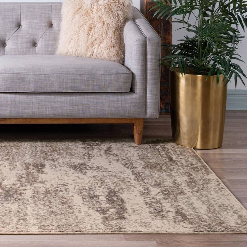Contemporary Daisy Collection Area Rug
