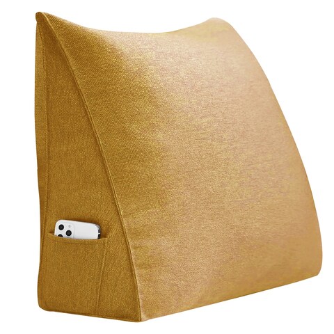 Multipurpose Backrest Reading Wedge Dorm Bunk Decorative Pillow