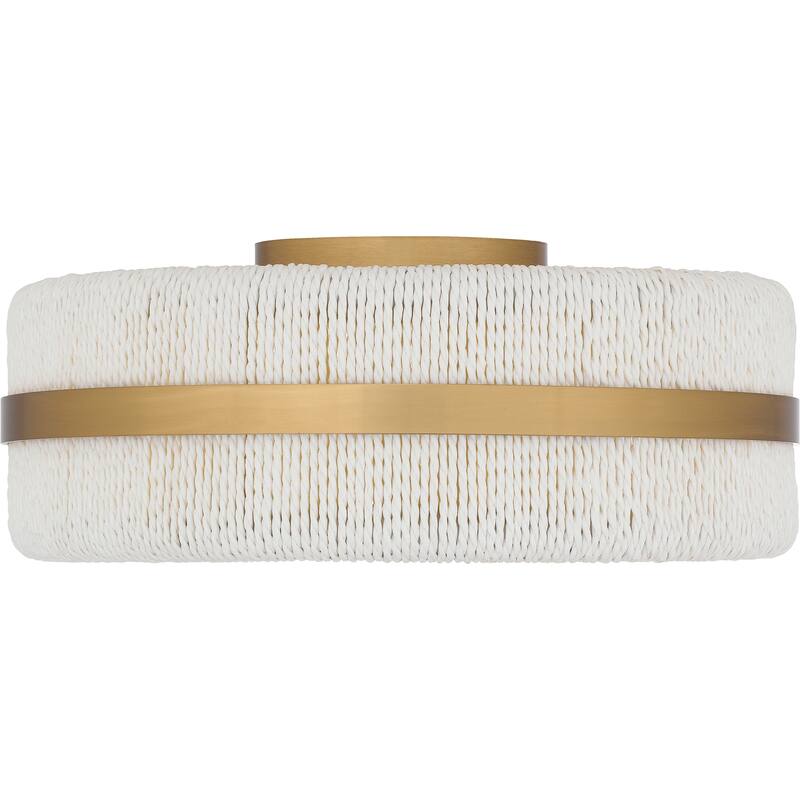 Maeve 2-Light Brushed Gold Flush Mount