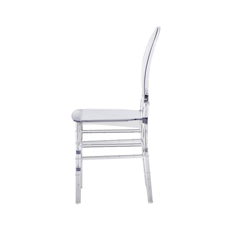 Modern Designs 2 and 4-piece Set of Stackable Transparent Ghost Chairs for Events - N/A