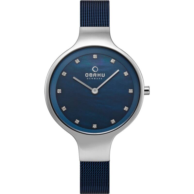 Obaku Women's Classic Blue Dial Watch - V173LXCLML - 6 (36)