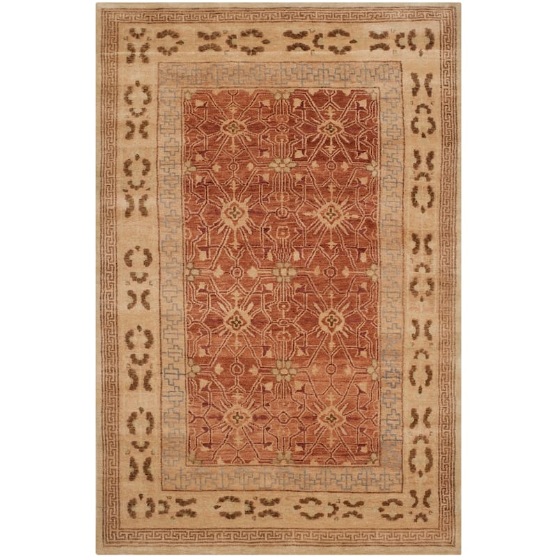 SAFAVIEH Couture Hand-knotted Yuiko Gundeline Traditional Oriental Wool Rug