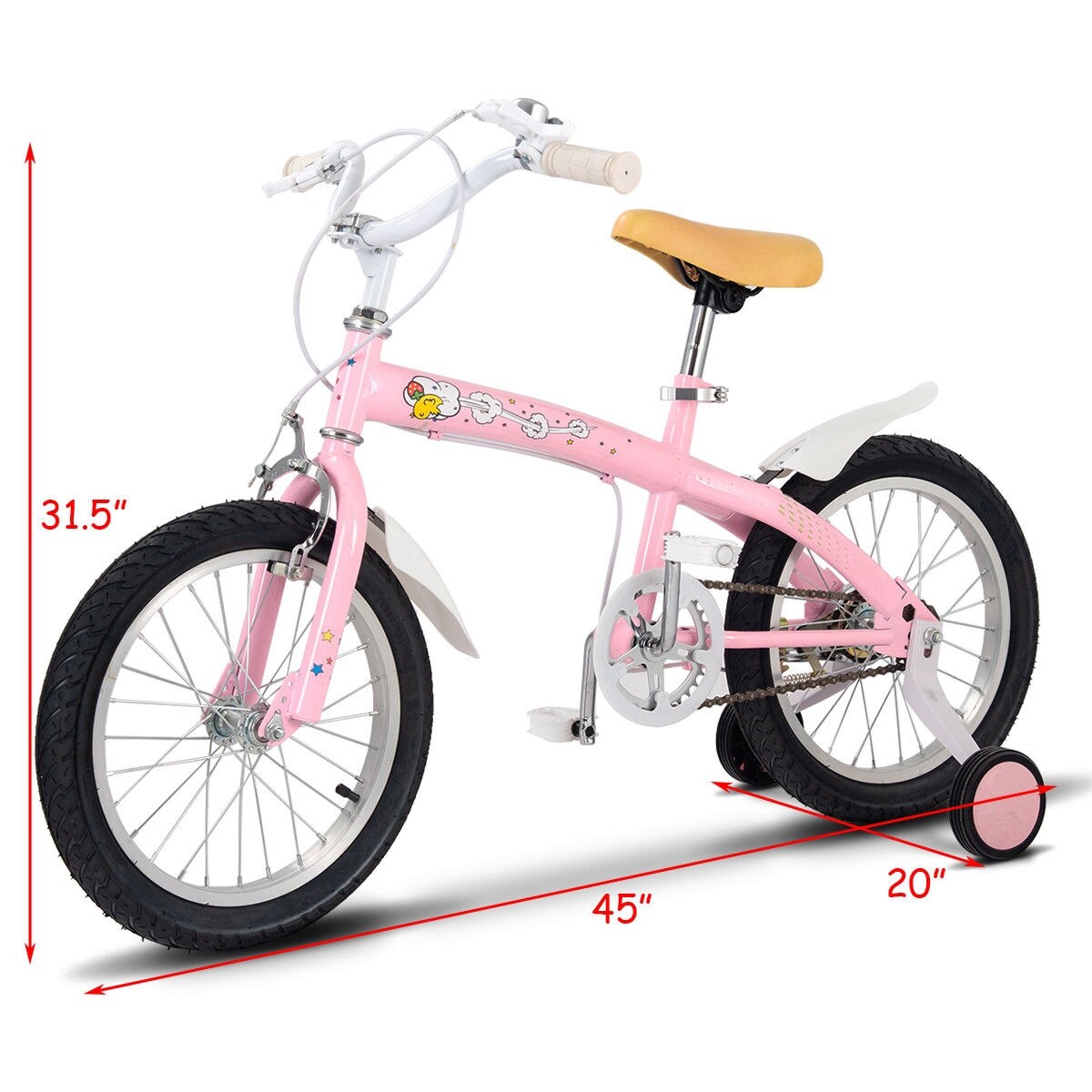 Stabilisers Kids Bicycle Bike Training Wheels 20 Sporting Goods