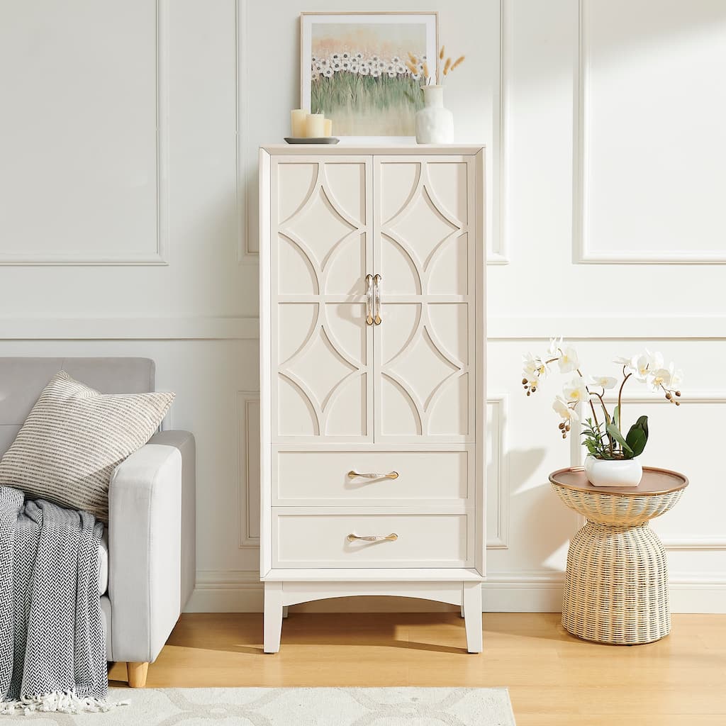 Pantry Cabinet Storage Cabinet with Drawers, Sideboard Buffet Cabinet Side Cabinet Kitchen Cabinet with Doors