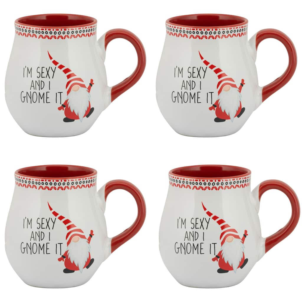 10 Strawberry Street Holiday Gnome Mugs