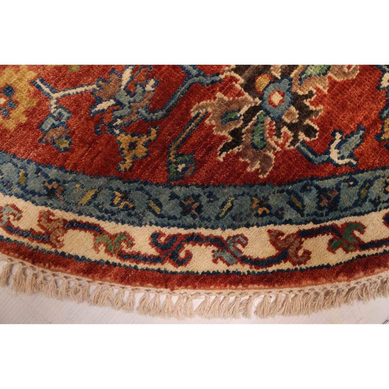 ECARPETGALLERY Hand-knotted Jules Sultane Dark Copper Wool Rug - 5'11 x 6'0