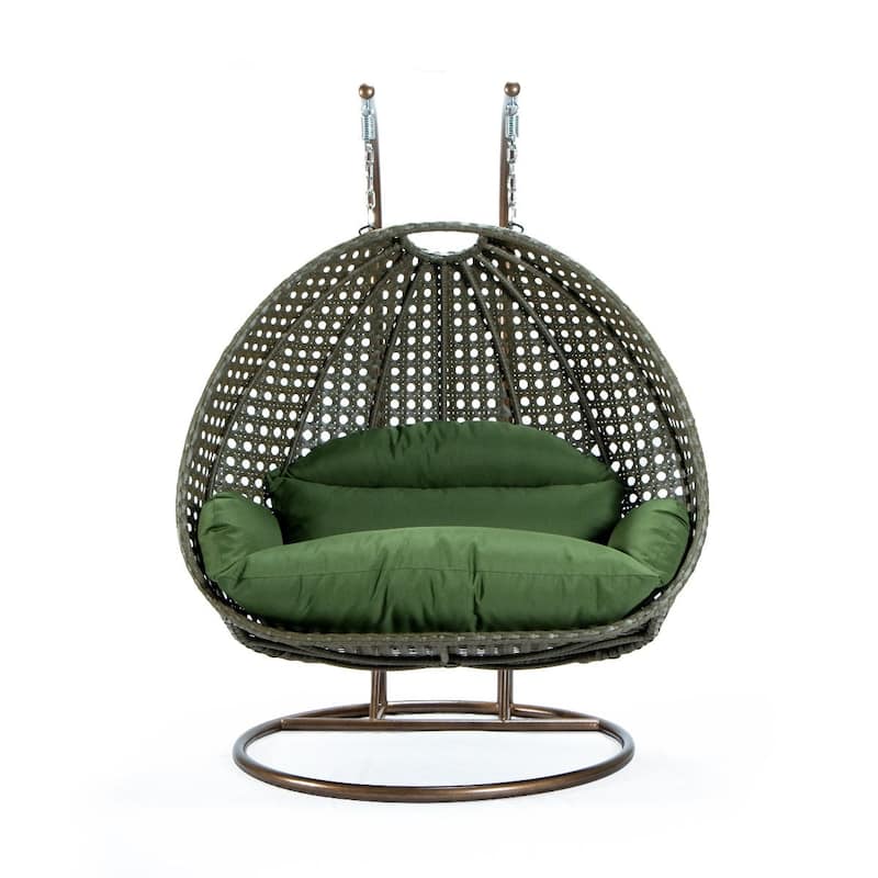 2-Person Hanging Egg Chair Cushion - Durable, Soft Outdoor Swing Seat Replacement - All Colors