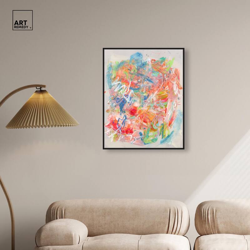 Swirling Hues II Canvas by Art Remedy