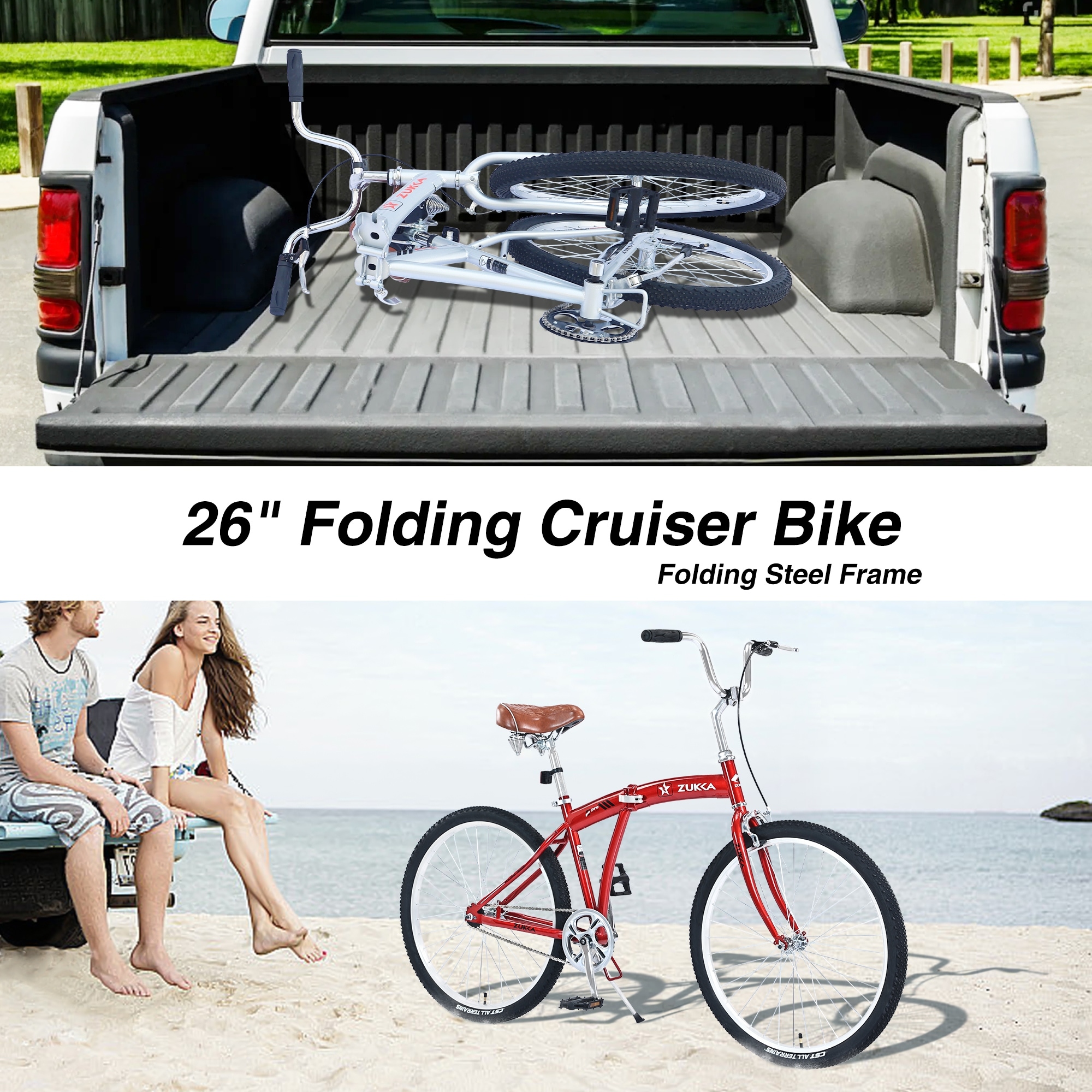 Folding beach cruiser bike outlet