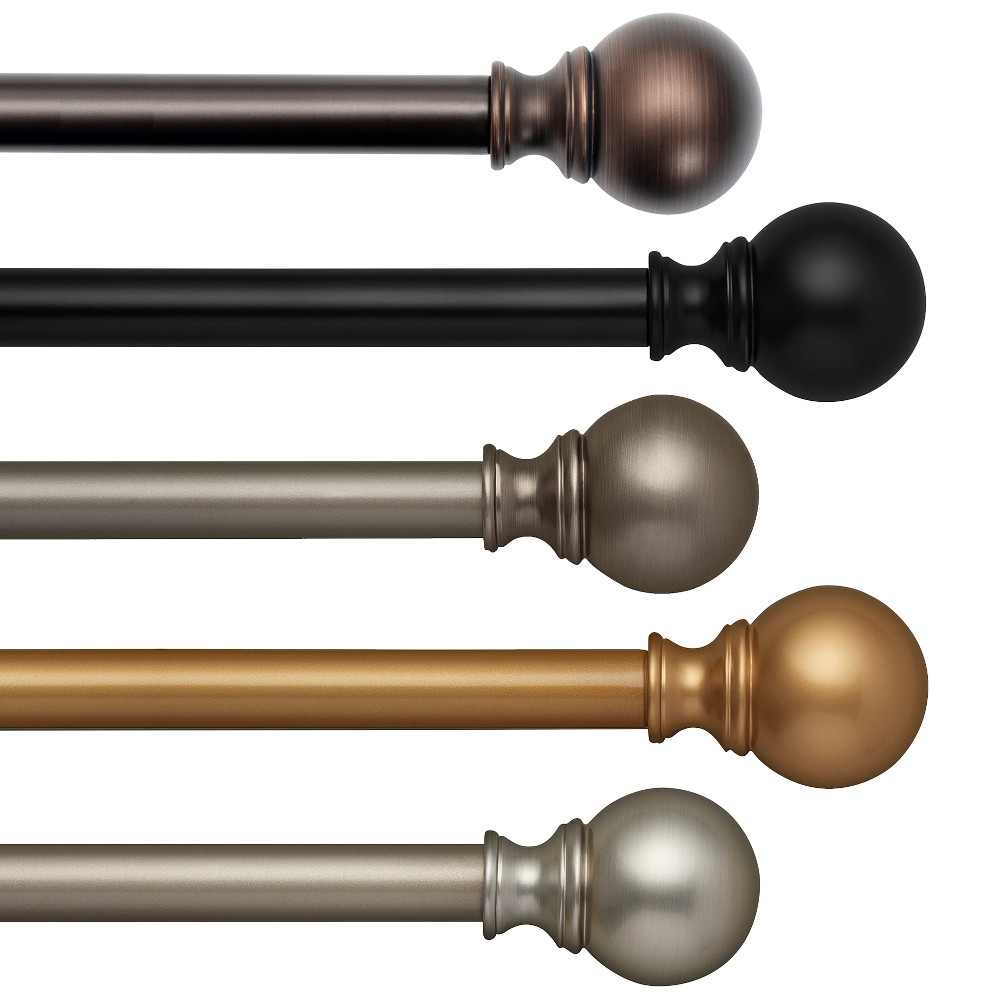 Threadmade Cordelia Adjustable Window Curtain Rod