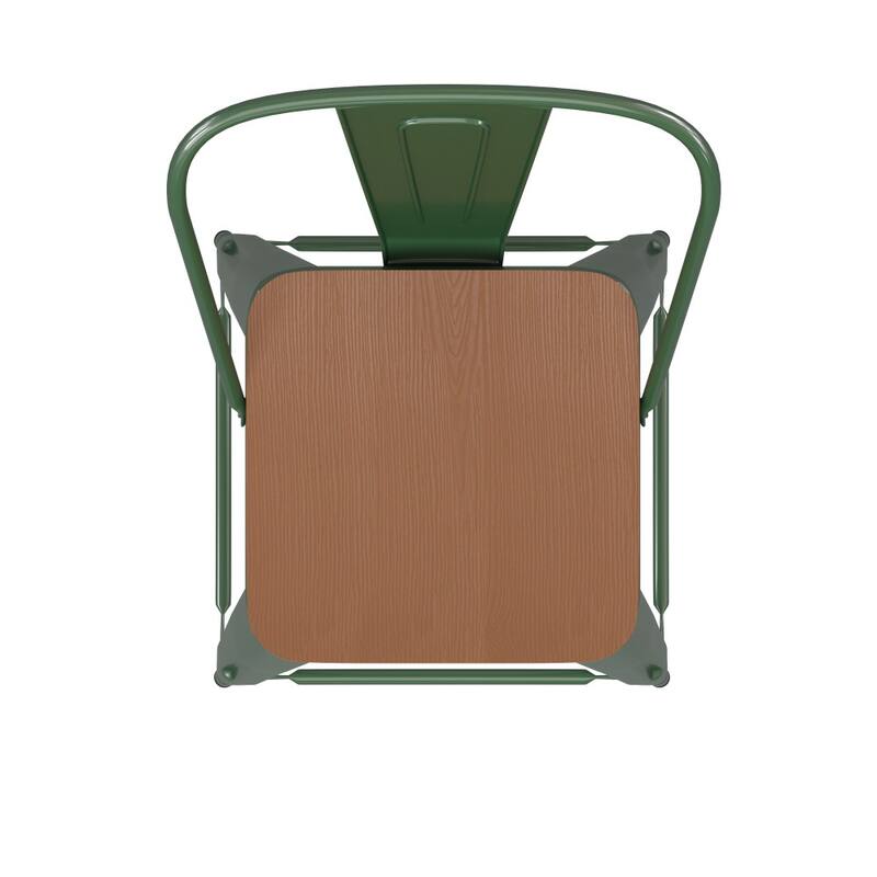 All-Weather Commercial Counter Stool with Removable Back & Poly Resin Seat