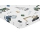 preview thumbnail 2 of 4, Construction Truck Collection Baby Boy Fitted Mini Crib Sheet For Portable Crib - Grey Yellow Black Blue Green Transportation