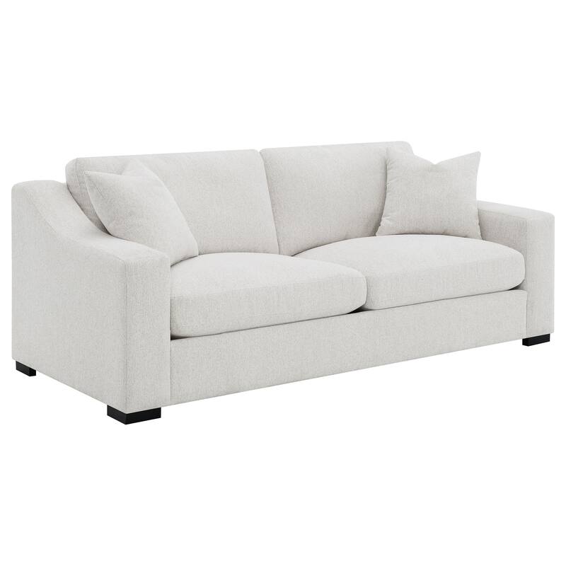 Ashlyn Upholstered Sloped Arm Sofa - Sand