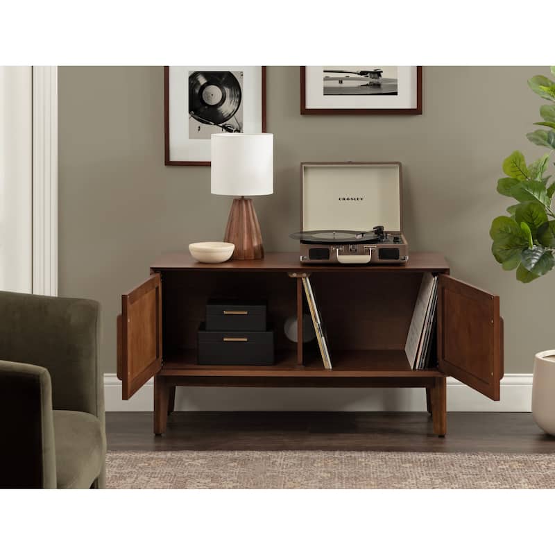 Kate and Laurel McCutcheon Floor Media Cabinet