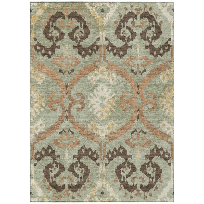 Machine Washable Indoor/ Outdoor Global Empire Chantille Rug