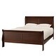 preview thumbnail 3 of 3, Milford Louis Phillip Warm Brown Queen-size Sleigh Bed by iNSPIRE Q Classic