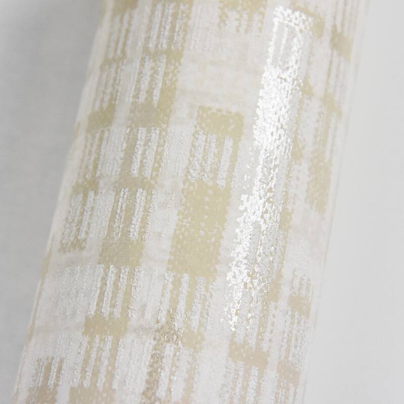 Brewster Clarice Beige Distressed Faux Linen Wallpaper - 21in x 396in x 0.025in