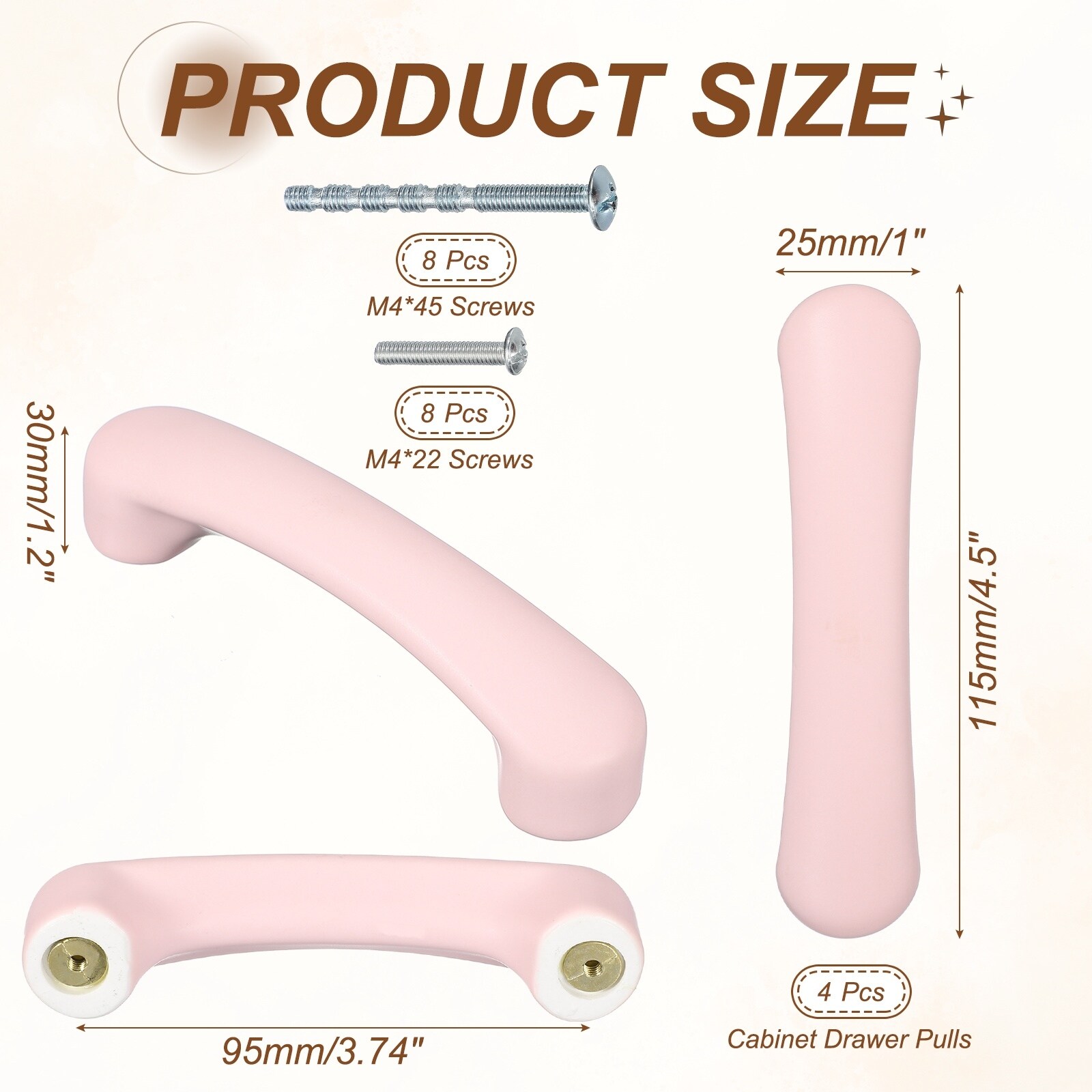 2 Pcs White Ceramic Cabinet Drawer Pulls for Kitchen Cupboard