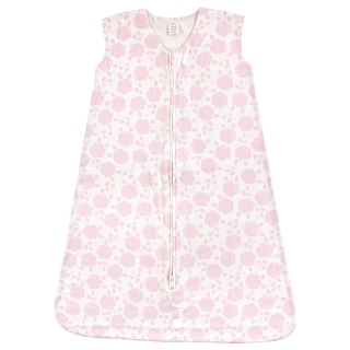Touched by Nature Baby Girl Organic Cotton Sleeveless Wearable Sleeping Bag, Sack, Blanket, Floral Shadow
