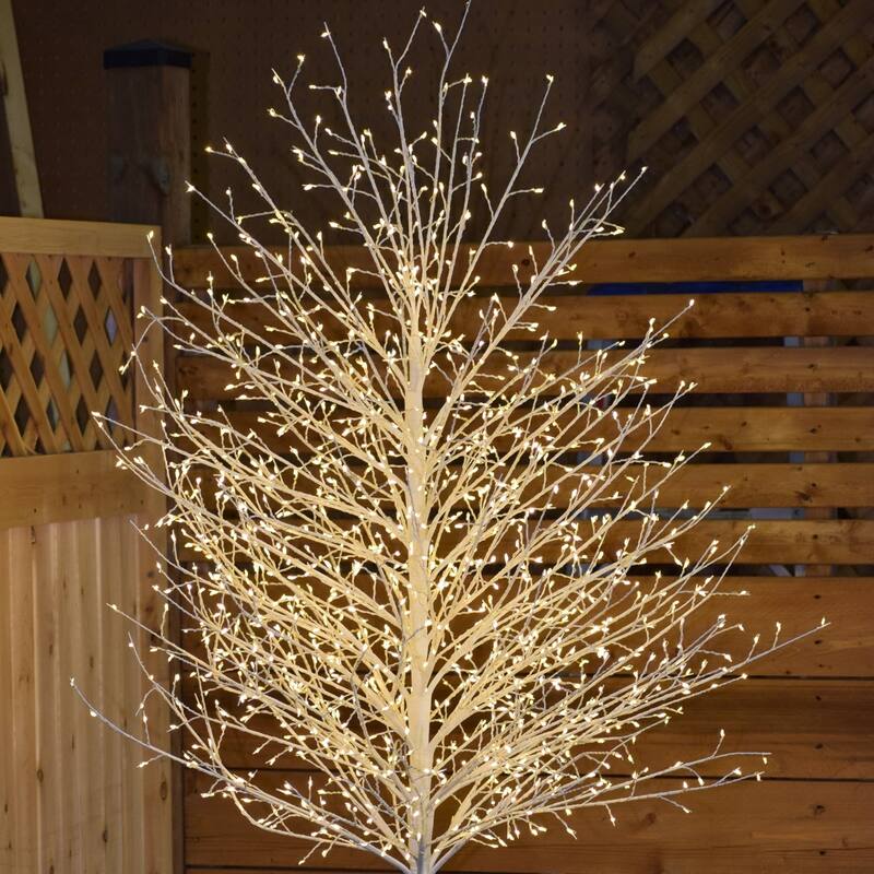 6.8 FT Micro Dot Outdoor LED White Tree Christmas