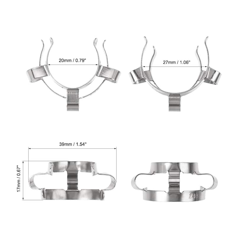Joint Clip Lab Clamp for 10/14mm Glass Taper Joint Laboratory Tool 2Pcs