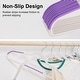 preview thumbnail 13 of 38, Clothes Hangers Plastic Coat Hangers Non-Slip Space-Saving Swivel Hook