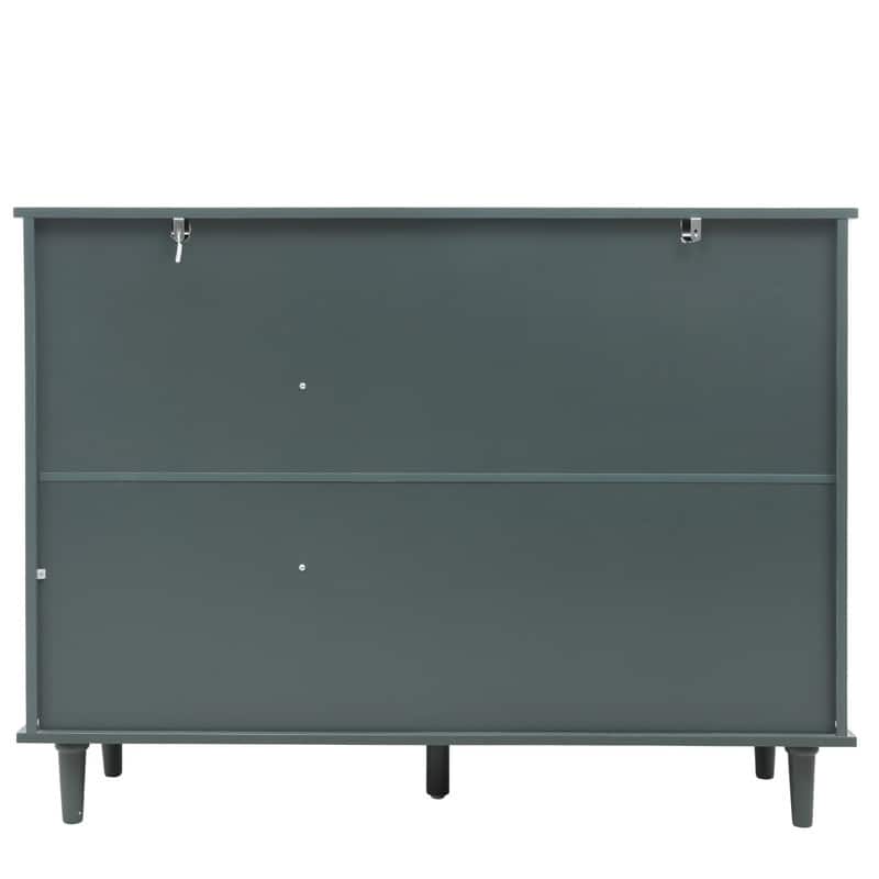 American Style Wood Sideboard Buffet Cabinet with Storage
