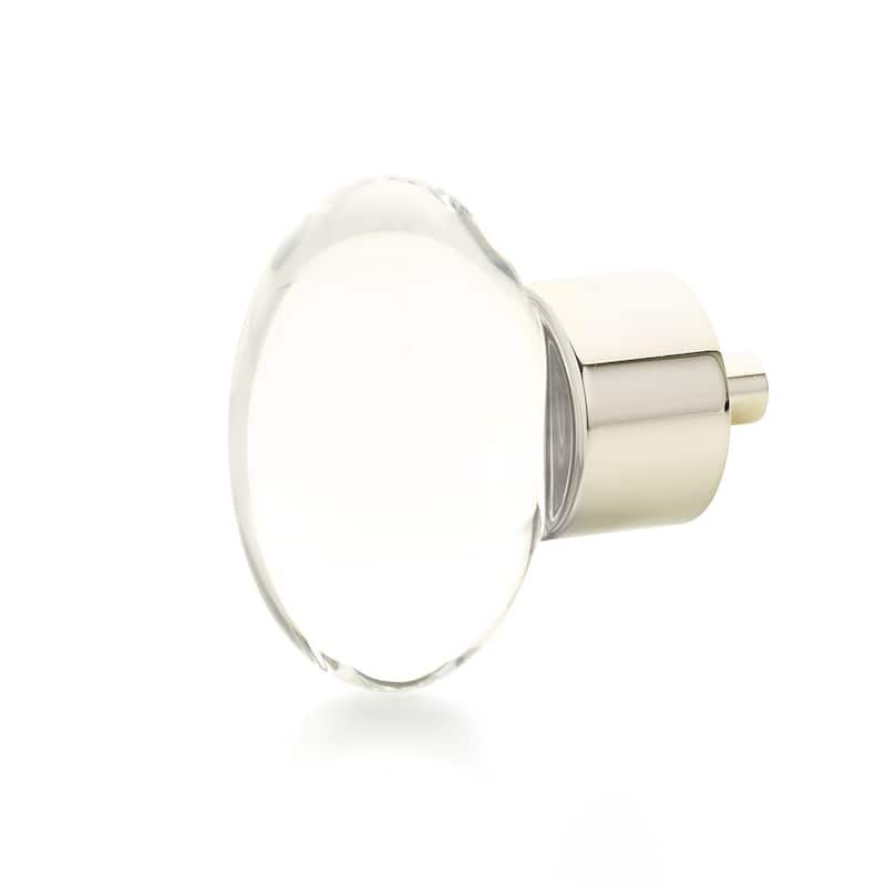 Schaub and Company City Lights 1-3/4" Oval Glass Egg Cabinet Knob with
