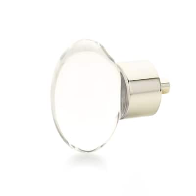 Schaub and Company City Lights 1-3/4" Oval Glass Egg Cabinet Knob with