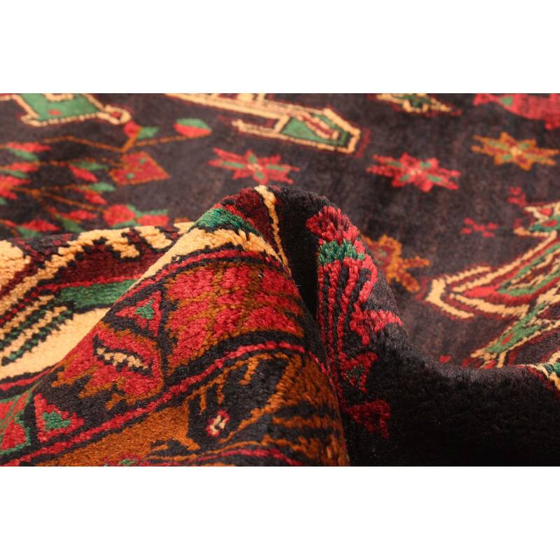 ECARPETGALLERY Hand-knotted Teimani Black Wool Rug - 2'9 x 4'8