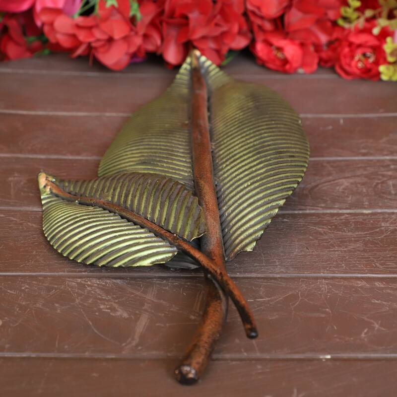 Cottage Handicraft ,Faux Leaf Wall Hanging with Free Elephant Gift
